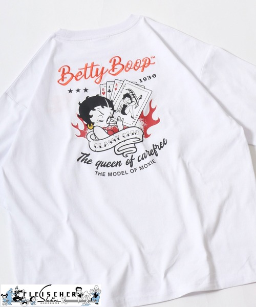 BETTY BOOP（ベティ・ブープ）の「別注 BETTY BOOP（ベティー ブープ）キャラクタープリントTシャツ メンズ レディース ユニセックス（Tシャツ/カットソー・メンズ・ホワイト/ホワイト系その他/ブラック系その他/ブラック/ブラック系その他3/ブラック系その他4/ホワイト系その他4/ブラック系その他2/ホワイト系その他2/ホワイト系その他3/ブラック系その他6/ブラック系その他7/ブラック系/ホワイト系その他5/ホワイト系その他6/ホワイト系その他7/ホワイト系/ブラック系その他5・M/L/LL）」の7枚目の写真