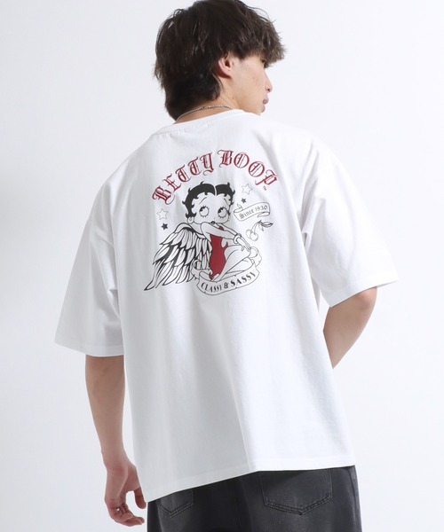 BETTY BOOP（ベティ・ブープ）の「別注 BETTY BOOP（ベティー ブープ）キャラクタープリントTシャツ メンズ レディース ユニセックス（Tシャツ/カットソー・メンズ・ホワイト/ホワイト系その他/ブラック系その他/ブラック/ブラック系その他3/ブラック系その他4/ホワイト系その他4/ブラック系その他2/ホワイト系その他2/ホワイト系その他3・M/L/LL）」の16枚目の写真