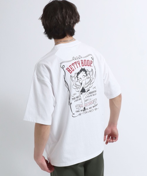 BETTY BOOP（ベティ・ブープ）の「別注 BETTY BOOP（ベティー ブープ）キャラクタープリントTシャツ メンズ レディース ユニセックス（Tシャツ/カットソー・メンズ・ホワイト/ホワイト系その他/ブラック系その他/ブラック/ブラック系その他3/ブラック系その他4/ホワイト系その他4/ブラック系その他2/ホワイト系その他2/ホワイト系その他3・M/L/LL）」の20枚目の写真