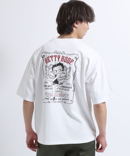 BETTY BOOP（ベティ・ブープ）の「別注 BETTY BOOP（ベティー ブープ）キャラクタープリントTシャツ メンズ レディース ユニセックス（Tシャツ/カットソー・メンズ・ホワイト/ホワイト系その他/ブラック系その他/ブラック/ブラック系その他3/ブラック系その他4/ホワイト系その他4/ブラック系その他2/ホワイト系その他2/ホワイト系その他3・M/L/LL）」の22枚目の写真