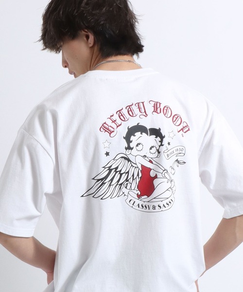 BETTY BOOP（ベティ・ブープ）の「別注 BETTY BOOP（ベティー ブープ）キャラクタープリントTシャツ メンズ レディース ユニセックス（Tシャツ/カットソー・メンズ・ホワイト/ホワイト系その他/ブラック系その他/ブラック/ブラック系その他3/ブラック系その他4/ホワイト系その他4/ブラック系その他2/ホワイト系その他2/ホワイト系その他3・M/L/LL）」の14枚目の写真