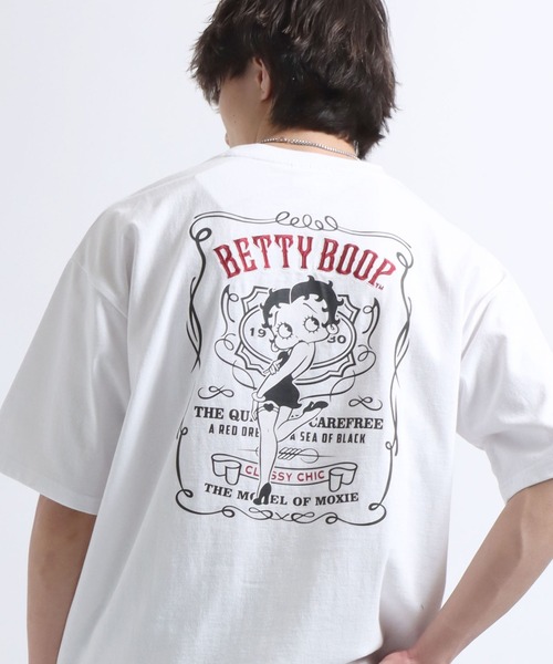 BETTY BOOP（ベティ・ブープ）の「別注 BETTY BOOP（ベティー ブープ）キャラクタープリントTシャツ メンズ レディース ユニセックス（Tシャツ/カットソー・メンズ・ホワイト/ホワイト系その他/ブラック系その他/ブラック/ブラック系その他3/ブラック系その他4/ホワイト系その他4/ブラック系その他2/ホワイト系その他2/ホワイト系その他3・M/L/LL）」の19枚目の写真