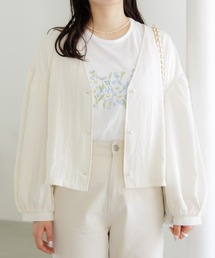 flower | スプリンジーバルーンジャケット(ノーカラージャケット)