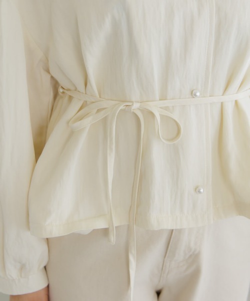 flower（フラワー）の「スプリンジーバルーンジャケット（ノーカラージャケット・レディース・アイボリー・FREE）」の13枚目の写真