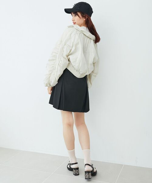 MAJESTIC LEGON(マジェスティックレゴン)の「折り返しミニキャミワンピ(ワンピース・レディース・ブラック/グレー・MEDIUM)」の14枚目の写真