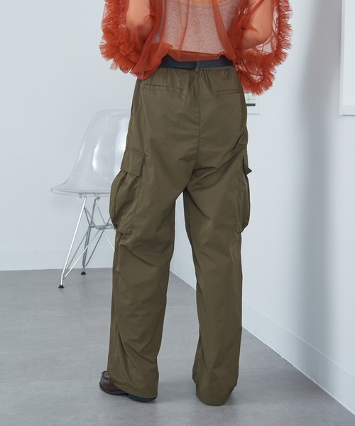 セール】【SETUP7】Nylon straight cargo pants / ナイロン