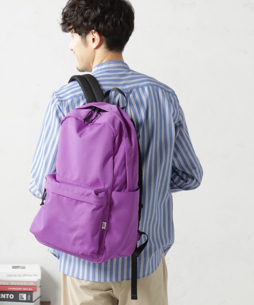 FOUND GOOD（ファウンドグッド）の「軽量撥水リュックM（バックパック/リュック・メンズ・ブラック/ホワイト系5/グリーン系5/オレンジ系5/パープル系5/ベージュ/グリーン/ブルー系/グリーン系1/グレー系/レッド系/ブラウン・M）」の10枚目の写真