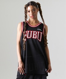 FUBU | FUBU フブ ブランド ロゴ ワッペン 刺繍 ライン バスケットボール タンクトップ バスケットタンク(タンクトップ)