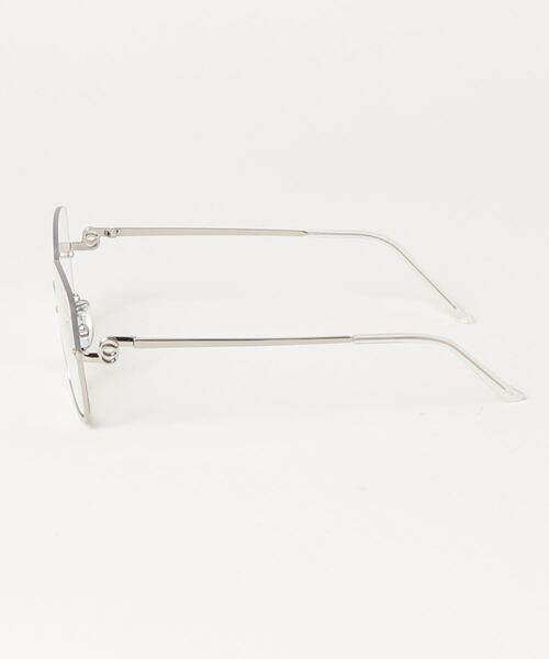Chikashitsu +（チカシツプラス）の「【Chikashitsu +】under frame eyewear / 【チカシツプラス】アンダーフレームアイウェアメガネ（メガネ・メンズ・シルバー・ONE SIZE）」の7枚目の写真