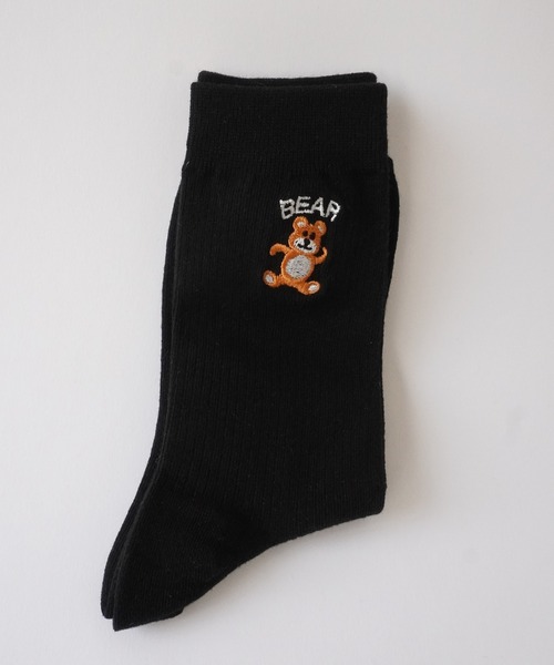 セール】刺繍 ロゴ ワンポイント ソックス / 靴下 / カラーソックス_