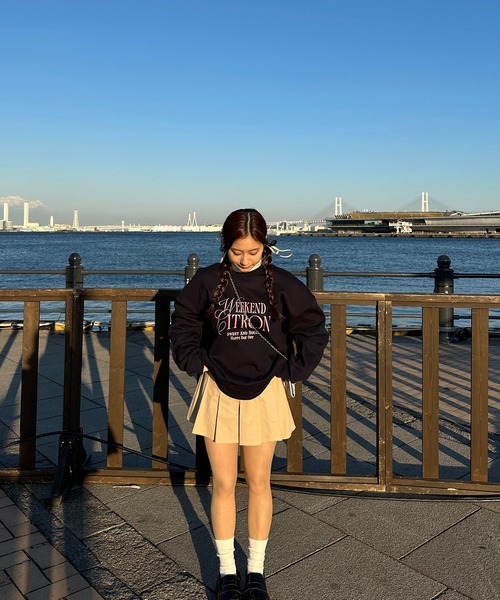 RiLi(リリ)の「脚長プリーツスカパン【RL】(スカート・レディース・ベージュ/チャコールグレー・S/M)」の9枚目の写真