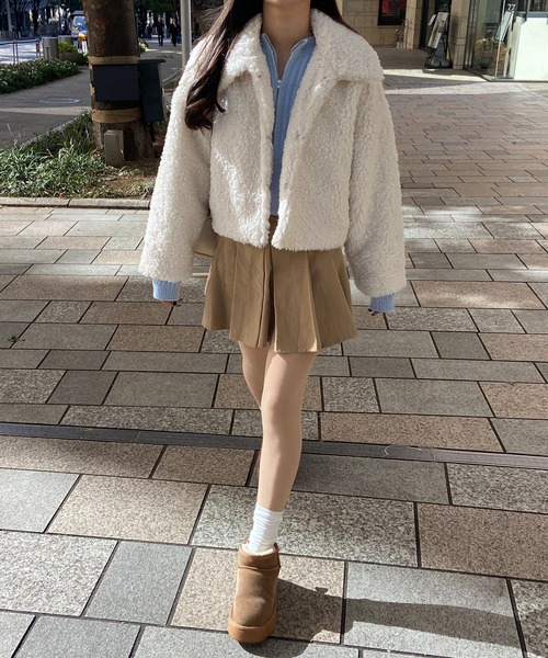 RiLi(リリ)の「脚長プリーツスカパン【RL】(スカート・レディース・ベージュ/チャコールグレー・S/M)」の17枚目の写真