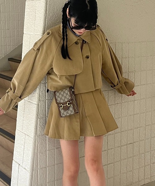 RiLi(リリ)の「脚長プリーツスカパン【RL】(スカート・レディース・ベージュ/チャコールグレー・S/M)」の18枚目の写真