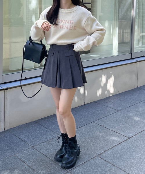 RiLi(リリ)の「脚長プリーツスカパン【RL】(スカート・レディース・ベージュ/チャコールグレー・S/M)」の20枚目の写真