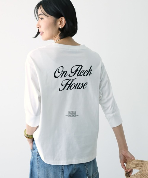 新品タグ付　BARNYARDSTORM ホワイト バンヤードストーム　長袖シャツ セール】BARNYARDSTORM / On Fleek House 7分袖ロンT（Tシャツ