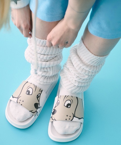 GALFY ガルフィー 足元わんわん サンダル ぬいぐるみ L 26-27cm 予約商品】GALFY(ガルフィー) 足元わんわんサンダル / ロック