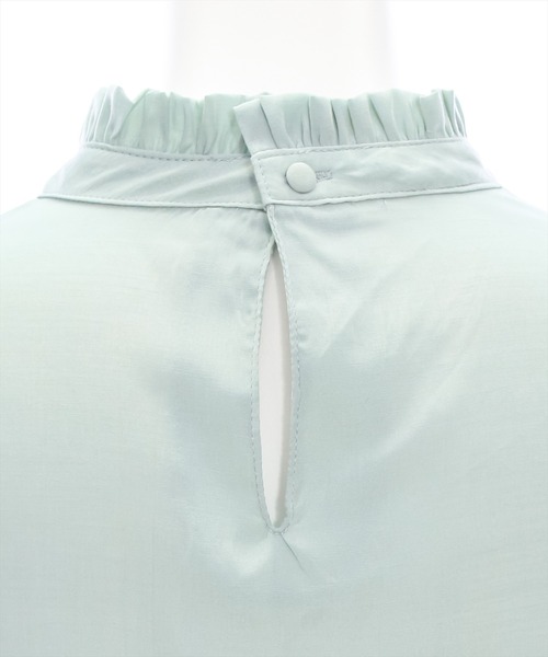 clear(クリア)の「ピンタックフリル半袖ブラウス≪2024SS≫(シャツ/ブラウス・レディース・ピンク/ミント/オフホワイト・F)」の10枚目の写真