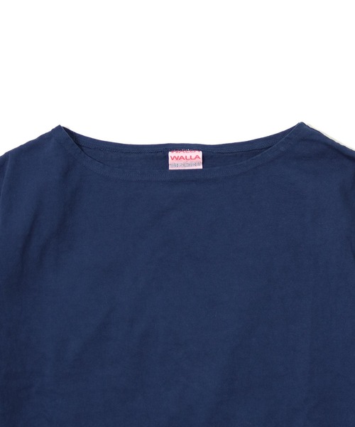 tシャツ 9oz 3/4 WIDE BOAT NECK TEE レディース メンズ 9oz 3/4 WIDE BOAT NECK TEE（Tシャツ/カットソー）｜WALLA
