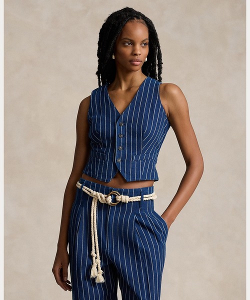 Polo by Ralph Lauren リネンコットン ベスト ラルフローレン リネンコットン ツイル ベスト | ラルフ ローレン公式オンライン