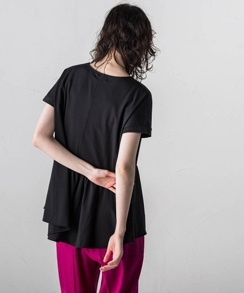 la.f…(ラエフ)の「マシュマロポンチペプラムカットソー≪洗濯機で洗える≫(Tシャツ/カットソー・レディース・オフホワイト/ブラック/グリーン/イエロー・9号)」の12枚目の写真