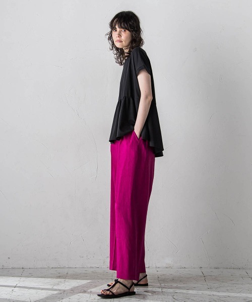 la.f…(ラエフ)の「マシュマロポンチペプラムカットソー≪洗濯機で洗える≫(Tシャツ/カットソー・レディース・オフホワイト/ブラック/グリーン/イエロー・9号)」の17枚目の写真