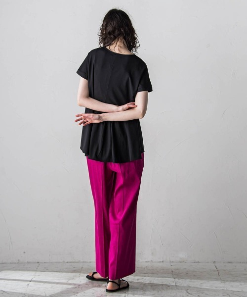 la.f…(ラエフ)の「マシュマロポンチペプラムカットソー≪洗濯機で洗える≫(Tシャツ/カットソー・レディース・オフホワイト/ブラック/グリーン/イエロー・9号)」の18枚目の写真