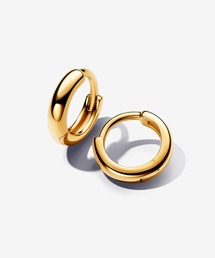 ラウンド ゴールド ハギ― フープ ピアス