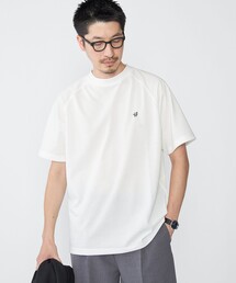 【WEB限定】SHIPS:〈接触冷感・吸水速乾等〉STORATECH(TM) ワンポイントロゴ 鹿の子 Tシャツ
