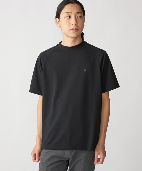 SHIPS(シップス)の「【WEB限定】SHIPS:〈接触冷感・吸水速乾等〉STORATECH(TM) ワンポイントロゴ 鹿の子 Tシャツ(Tシャツ/カットソー・メンズ・ベージュ/ブラック/ホワイト/ネイビー・SMALL/X-LARGE/LARGE/MEDIUM)」の3枚目の写真