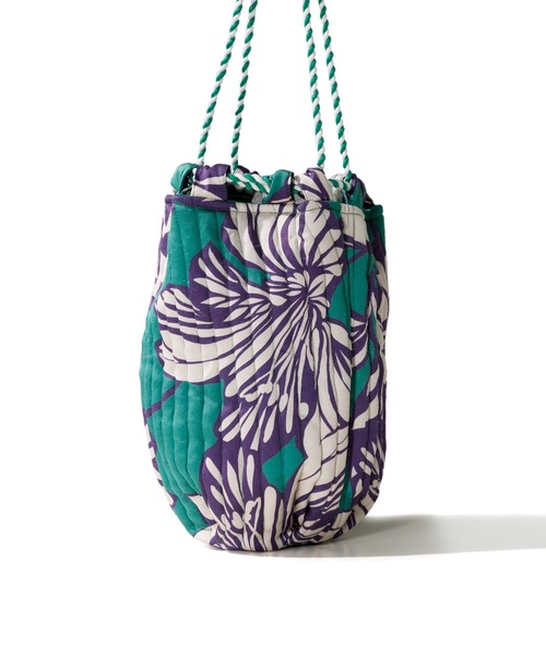 AMERICAN RAG CIE（アメリカンラグシー）の「LEIN 総柄プリント巾着バッグ（ショルダーバッグ・レディース・オレンジ/グリーン・FREE）」の22枚目の写真