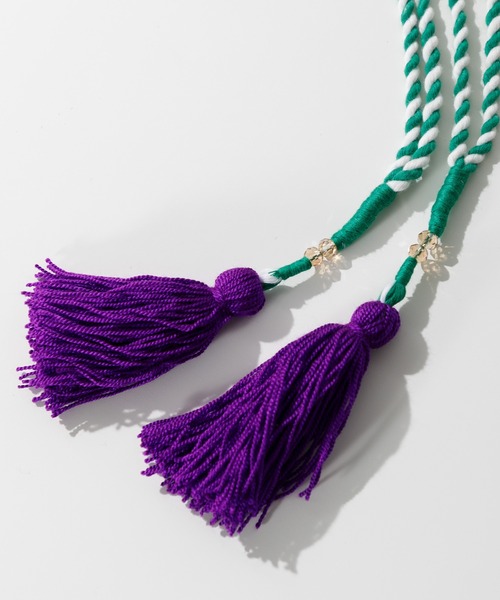 AMERICAN RAG CIE（アメリカンラグシー）の「LEIN 総柄プリント巾着バッグ（ショルダーバッグ・レディース・オレンジ/グリーン・FREE）」の19枚目の写真