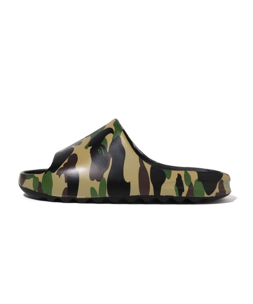 A BATHING APE / 1ST CAMO SLIDE SANDALS/サンダル/44/GRN A BATHING APE（アベイシングエイプ）の「1ST CAMO SLIDE SANDALS