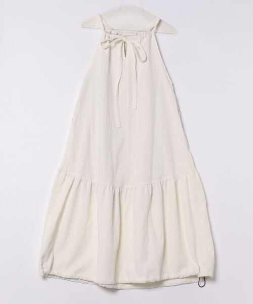 DOUBLE NAME（ダブルネーム）の「ふくれジャガード切替ギャザーキャミワンピース（ワンピース・レディース・オフホワイト/ブラック・FREE）」の15枚目の写真