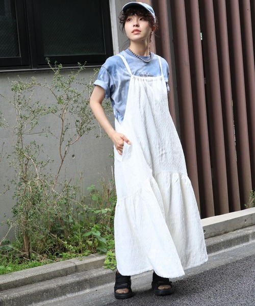 プープレ★フルルくじゃくジャガードウエストギャザーワンピース プープレ☆フルルくじゃくジャガードウエストギャザーワンピース