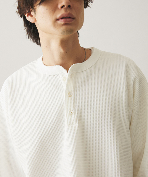 417 EDIFICE（フォーワンセブンエディフィス）の「”PERFECTECH” サーマルクルーネック（Tシャツ/カットソー・メンズ・ホワイト/ブラック・MEDIUM/LARGE）」の10枚目の写真