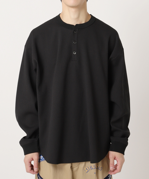 417 EDIFICE（フォーワンセブンエディフィス）の「”PERFECTECH” サーマルクルーネック（Tシャツ/カットソー・メンズ・ホワイト/ブラック・MEDIUM/LARGE）」の13枚目の写真