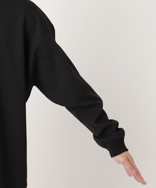 417 EDIFICE（フォーワンセブンエディフィス）の「”PERFECTECH” サーマルクルーネック（Tシャツ/カットソー・メンズ・ホワイト/ブラック・MEDIUM/LARGE）」の18枚目の写真