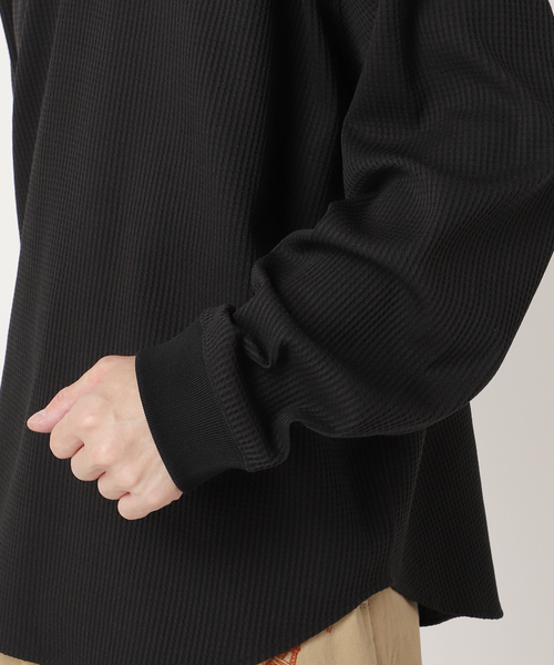 417 EDIFICE（フォーワンセブンエディフィス）の「”PERFECTECH” サーマルクルーネック（Tシャツ/カットソー・メンズ・ホワイト/ブラック・MEDIUM/LARGE）」の19枚目の写真