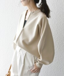 SHIPS any | 【WEB限定】SHIPS any:〈手洗い可能〉ドルマン ジップ ブルゾン カーディガン(カーディガン/ボレロ)