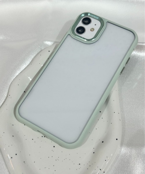 セール】【OKUOKU 0909】iPhoneケース クリア 縁カラー 多カラー