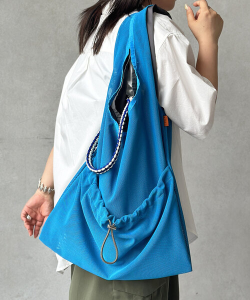 CPCM（シーピーシーエム）の「パラコード3WAYメッシュショルダー（ショルダーバッグ・メンズ・ブルー/ブラック/アイボリー/グリーン系その他2・FREE）」の4枚目の写真