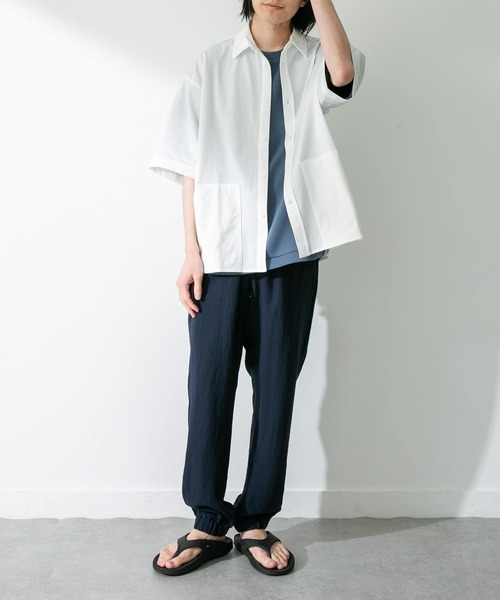 URBAN RESEARCH Sonny Label(アーバンリサーチサニーレーベル)の「『接触冷感』『吸水速乾』カットソーシャツ(シャツ/ブラウス・メンズ・チャコールグレー/ホワイト/グリーン系その他/ネイビー・MEDIUM/LARGE)」の7枚目の写真