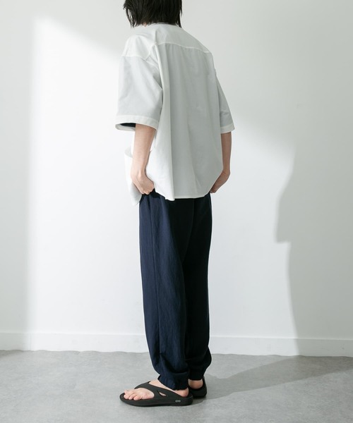 URBAN RESEARCH Sonny Label(アーバンリサーチサニーレーベル)の「『接触冷感』『吸水速乾』カットソーシャツ(シャツ/ブラウス・メンズ・チャコールグレー/ホワイト/グリーン系その他/ネイビー・MEDIUM/LARGE)」の8枚目の写真