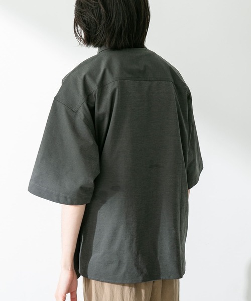 URBAN RESEARCH Sonny Label(アーバンリサーチサニーレーベル)の「『接触冷感』『吸水速乾』カットソーシャツ(シャツ/ブラウス・メンズ・チャコールグレー/ホワイト/グリーン系その他/ネイビー・MEDIUM/LARGE)」の11枚目の写真