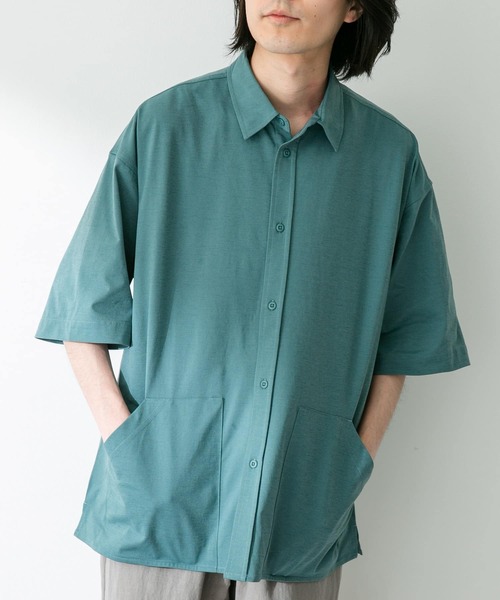 URBAN RESEARCH Sonny Label(アーバンリサーチサニーレーベル)の「『接触冷感』『吸水速乾』カットソーシャツ(シャツ/ブラウス・メンズ・チャコールグレー/ホワイト/グリーン系その他/ネイビー・MEDIUM/LARGE)」の14枚目の写真