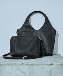 D.KELLY | 【D.KELLY】 フェイクレザー 2wayビッグトートバッグ ショルダーバッグ付き レディース(トートバッグ)