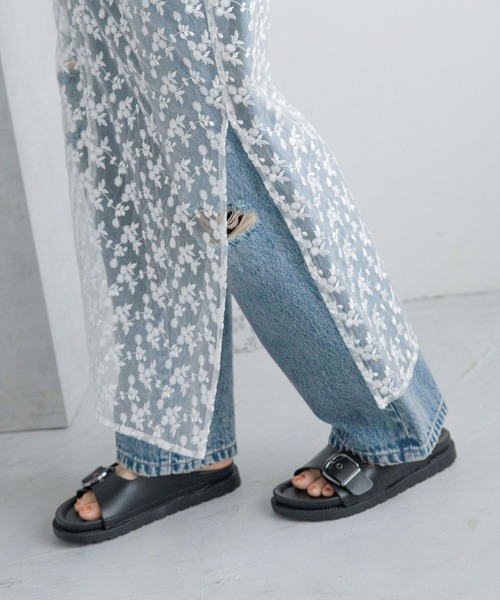 LOWRYS FARM（ローリーズファーム）の「レースレイヤードスカート　　137693（スカート・レディース・アイボリー/ブラック・FREE）」の12枚目の写真