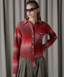 PRANK PROJECT | 【24AUTUMN PRE ORDER】カスリニットシャツ / Blur Knit Shirt(ニット/セーター)