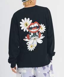 RE730 なみおくんロングスリーブTシャツ フラワー