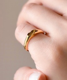 tone（トーン）の「【ECRu.】プチ ハート ピンキーリング（リング）」